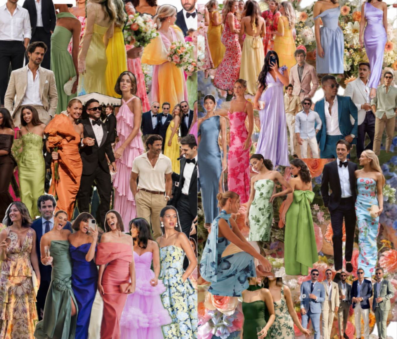 Black Tie Garden outfit inspiration for women and men